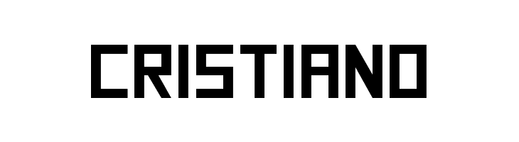 CRISTIANO SquareFont Font