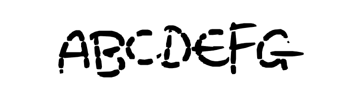 Eroded Strikethrough  Free Fonts Download