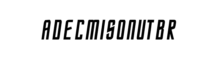 StarTrek Enterprise-Italic  Free Fonts Download