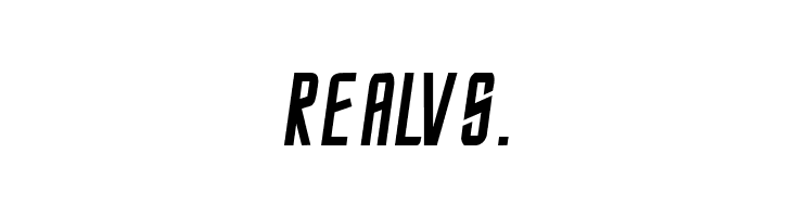 StarTrek Enterprise-Italic  Free Fonts Download