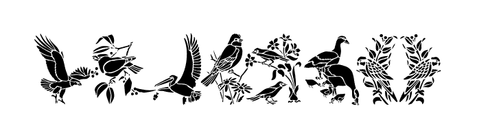 BirdsOne  Free Fonts Download