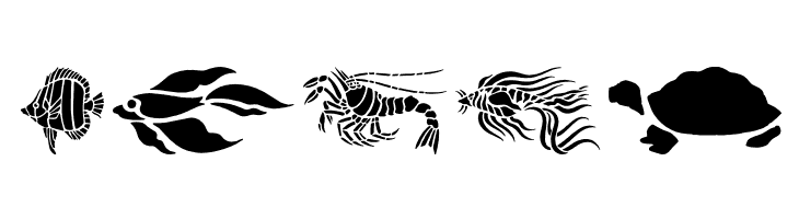 HFF Aqua Stencil  Free Fonts Download