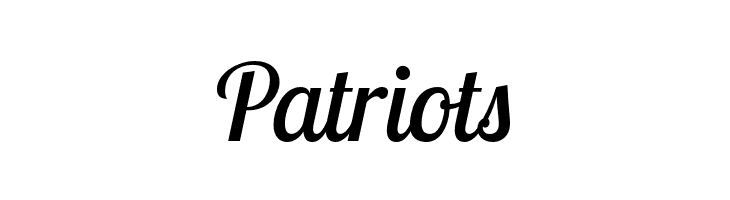Patriots LobsterTwo-Italic Font