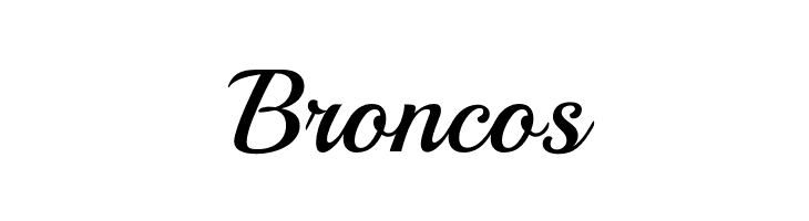 Broncos Playball-Regular Font