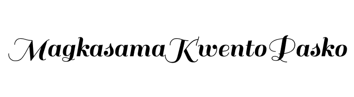 MagkasamaKwentoPasko Sail Font