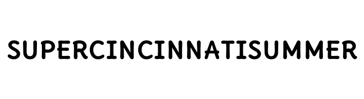 SUPERCINCINNATISUMMER Delius Unicase Bold Font