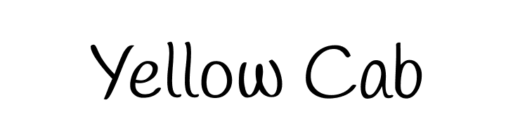 Yellow%2BCab Handlee Regular Font