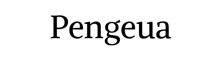 Pengeua Alike Font