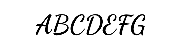 ABCDEFG DancingScript-Bold Font