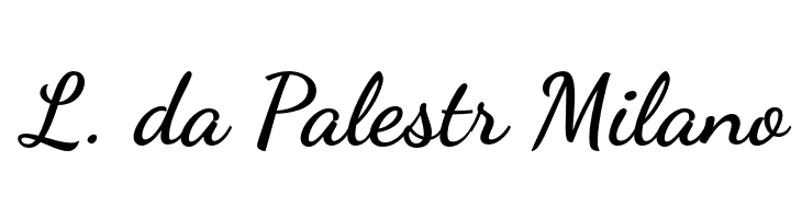 L.%2Bda%2BPalestr%2BMilano DancingScript-Bold Font
