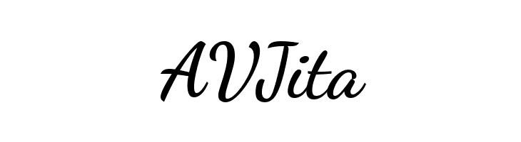 AVJita Dancing Script Bold Font