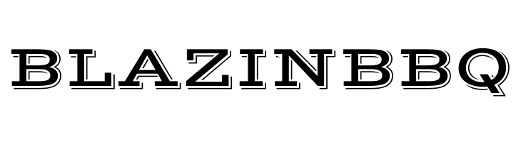 BLAZINBBQ Vast Shadow Regular Font