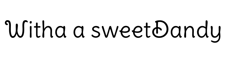 Witha%2Ba%2BsweetDandy Delius Swash Caps Font