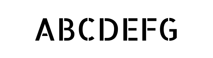 Allerta Stencil Regular  Free Fonts Download