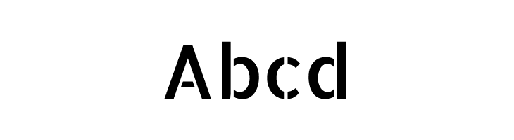 Allerta Stencil Regular  Free Fonts Download