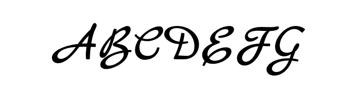 ABCDEFG MarckScript-Regular Font