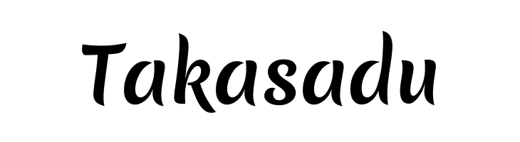 Takasadu Merienda One Font