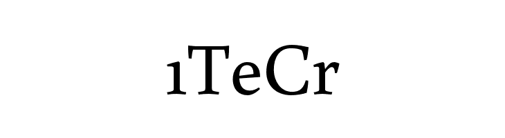 1TeCr Buenard Font