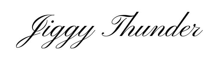 Jiggy%2BThunder Pinyon Script Font