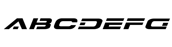 7th Service Expanded Italic  Free Fonts Download