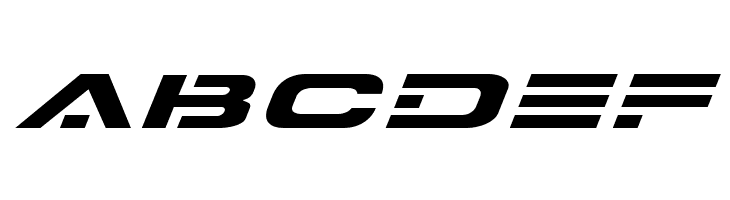 7th Service Expanded Italic  Free Fonts Download