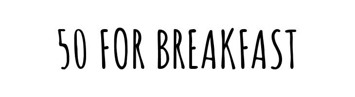 50%2BFOR%2BBREAKFAST Amatic SC Bold Font