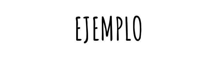 EJEMPLO Amatic SC Bold Font