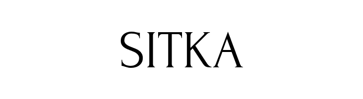 SITKA Forum Font