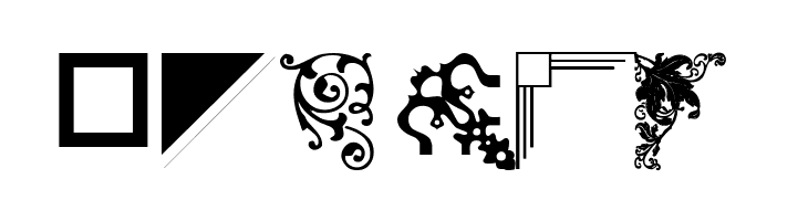 wmcorners3  Free Fonts Download