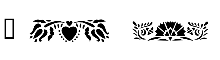 Folk Art Dividers  Free Fonts Download