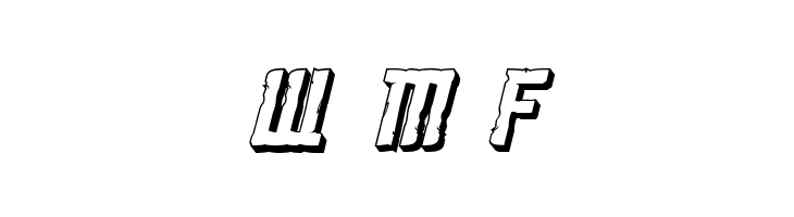 Khazad-Dum 3D Italic  Free Fonts Download