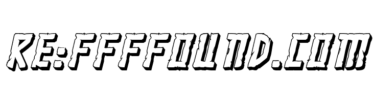 Khazad-Dum 3D Italic  Free Fonts Download