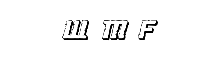 Khazad-Dum 3D Expanded Italic  Free Fonts Download