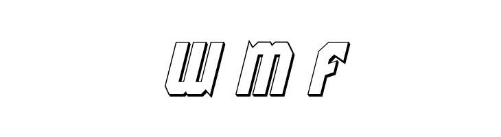 Warrior Nation 3D Italic  Free Fonts Download