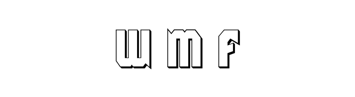 Warrior Nation 3D Regular  Free Fonts Download