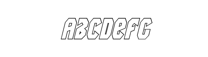 Warrior Nation Outline Italic  Free Fonts Download