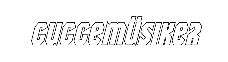 Warrior Nation Outline Italic  Free Fonts Download