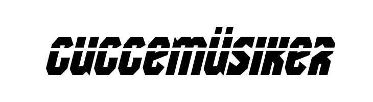 Warrior Nation Laser Italic  Free Fonts Download