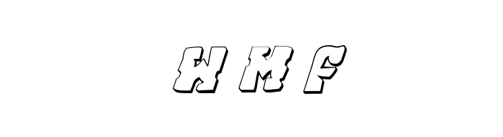 Beastian 3D Italic  Free Fonts Download