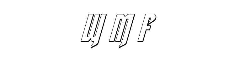 Hawkmoon 3D Italic  Free Fonts Download