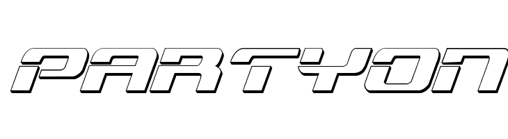 Troopers 3D Italic  Free Fonts Download