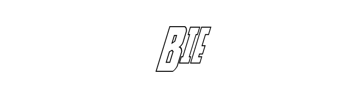 Thunder-Hawk Shadow Drop Italic  Free Fonts Download
