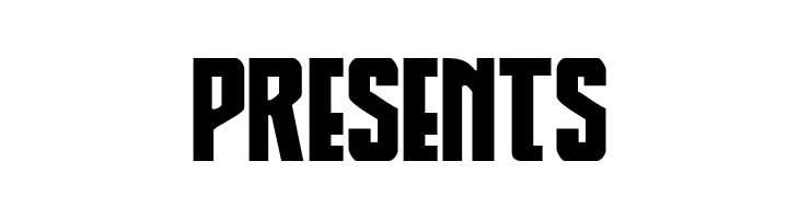 PRESENTS Thunder-Hawk Expanded Font