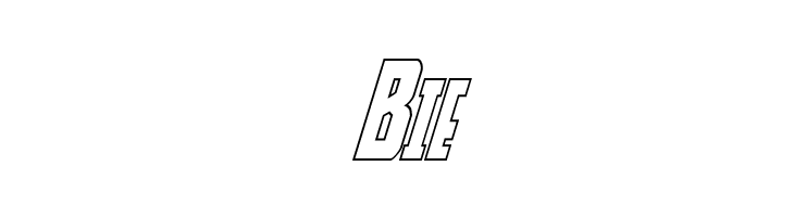 Thunder-Hawk Shadow Italic  Free Fonts Download