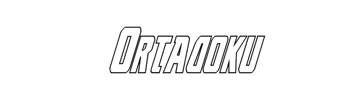 Thunder-Hawk Shadow Italic  Free Fonts Download