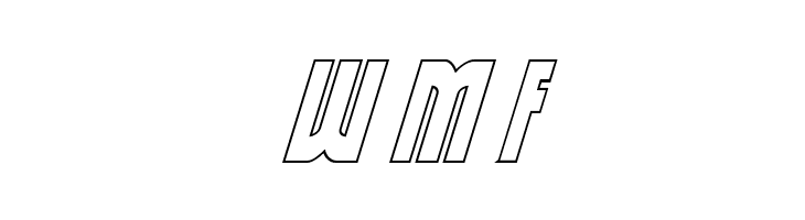Thunder-Hawk Shadow Italic  Free Fonts Download