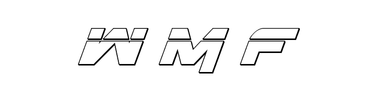 Gemina 3D Laser Italic  Free Fonts Download