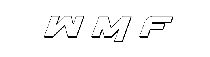 Gemina 3D Italic  Free Fonts Download