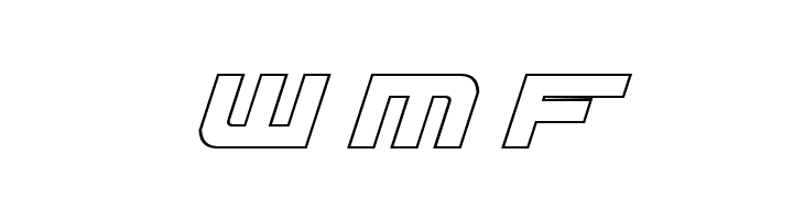 Red Rocket Outline Italic  Free Fonts Download