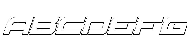 Red Rocket 3D Italic  Free Fonts Download